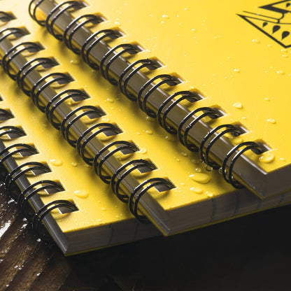 Rite in the Rain Weatherproof Top Spiral Notebook, 3" x 5", Black Cover, Universal Pattern, 3 Pack (No. 735-3X)