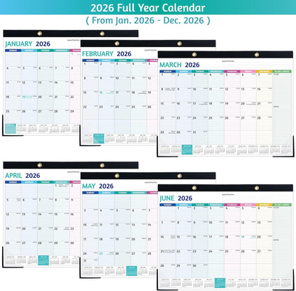 2026-2027 Desk Calendar – Run Now to MAR. 2027, 18 Monthly Desk Calendar 2026-2027 Large, 17'' x 12'', Best Desk/Wall Calendar 2026 with To-do Lists, Desk Pad, Ruled Blocks, Corner Protectors