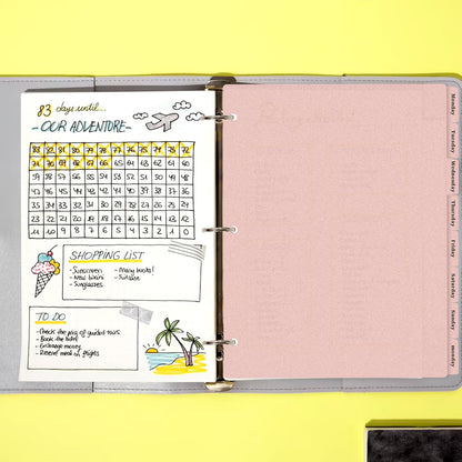 Black Binder Dividers, 8-Tab Sturdy Plastic Dividers, Binder Dividers with Tabs, Black 3-Ring Binder Plastic Divider Set, Aesthetic Dividers for Binder, Suitable for Notebooks and Binders(Black)