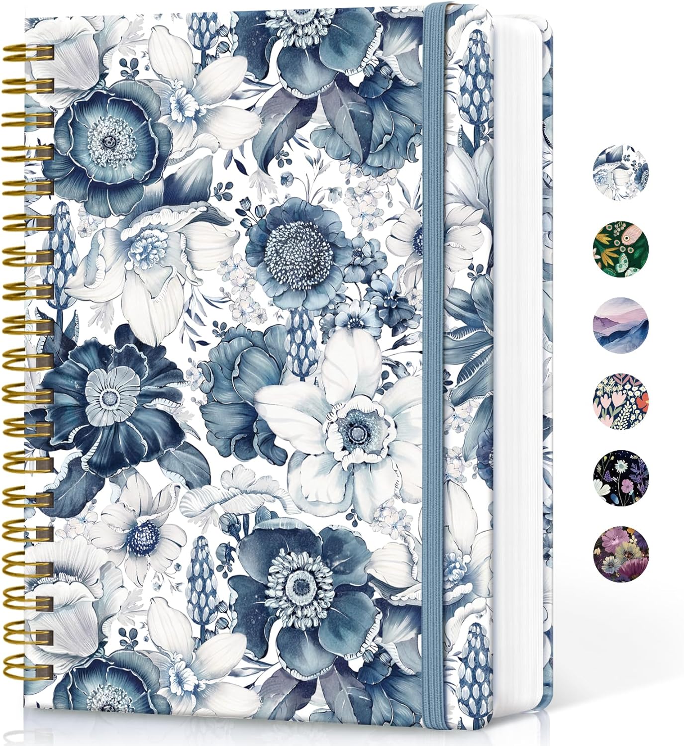 Lined Spiral Notebook Journal for Work, 300 Pages Thick B5 (7.1"x10") College Ruled Journal for Women & Writing, Hardcover Notebook for Note Taking, Perfect for Office Home School Supplies, Purple