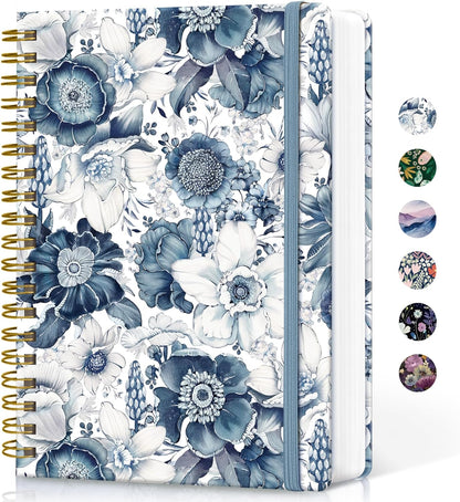 Lined Spiral Notebook Journal for Work, 300 Pages Thick B5 (7.1"x10") College Ruled Journal for Women & Writing, Hardcover Notebook for Note Taking, Perfect for Office Home School Supplies, Purple
