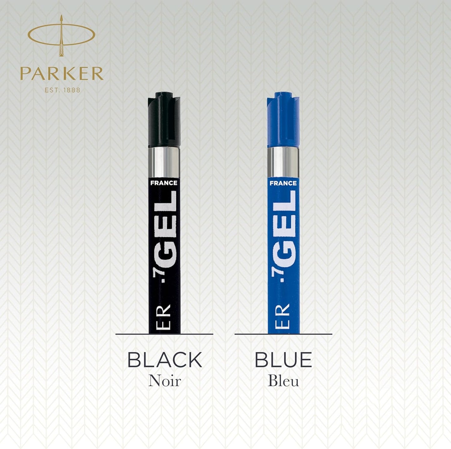PARKER QUINKflow Ballpoint Pen Ink Refill, Fine Tip, Blue