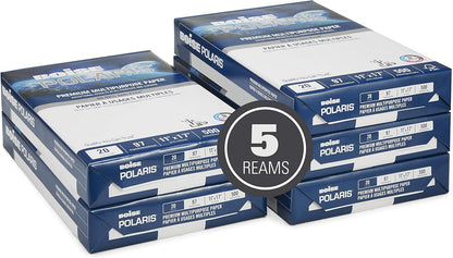 Boise Paper Premium Multipurpose Copy Paper | 8.5" x 11" Letter | 97 Bright White, 24 lb. | 10 Ream Carton (5,000 Sheets)