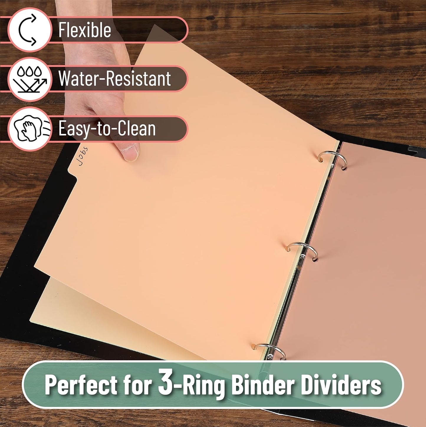 Mr. Pen- Binder Dividers, 6 Tab Dividers, Pack of 2 Sets (12 Dividers Total), Dividers