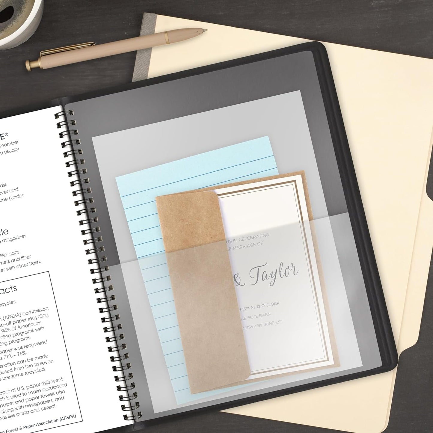 AT-A-GLANCE Planner 2026-2027 Weekly Academic 14-Month July-August, Quarter-Hourly Appointment Book, 8-1/4" x 11", Black (7095705)