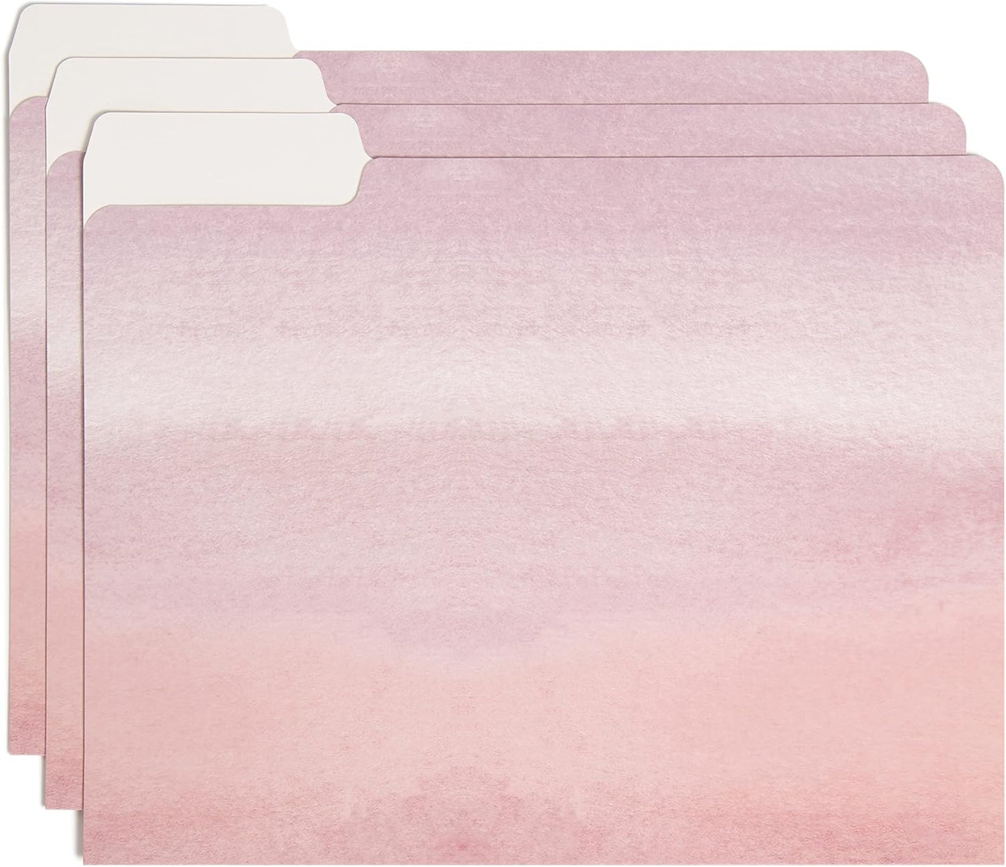 U Brands Fashion File Folders, 9 Count, 1/3-Cut Tabs in Assorted Positions, Letter Size, Office Supplies (Moroccan)