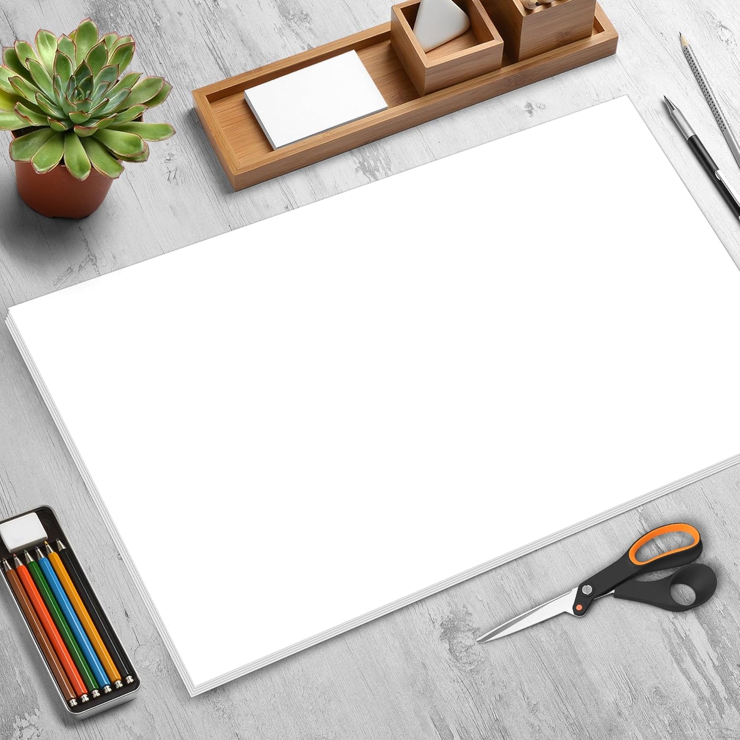 321Done Blank Notepad - 50 Sheets (5.5" x 8.5") - Luxury Memo Pad - Thick Premium Paper - Made in USA - Plain White