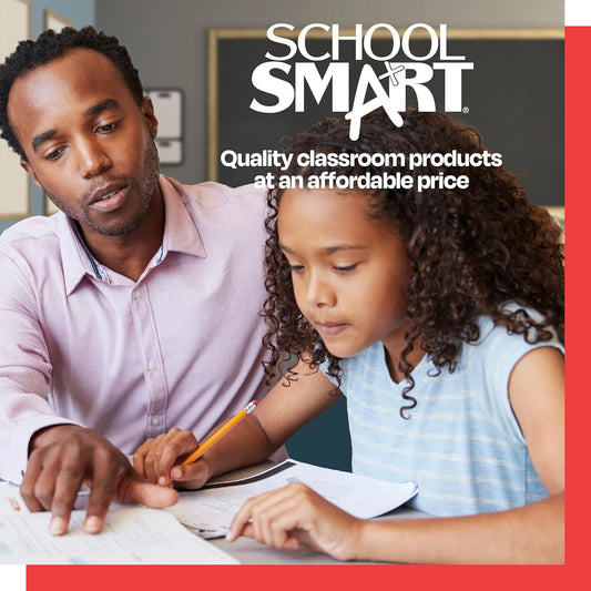School Smart Legal Pad, 8-1/2 x 11-3/4 Inches, Canary, 50 Sheets, Pack of 12
