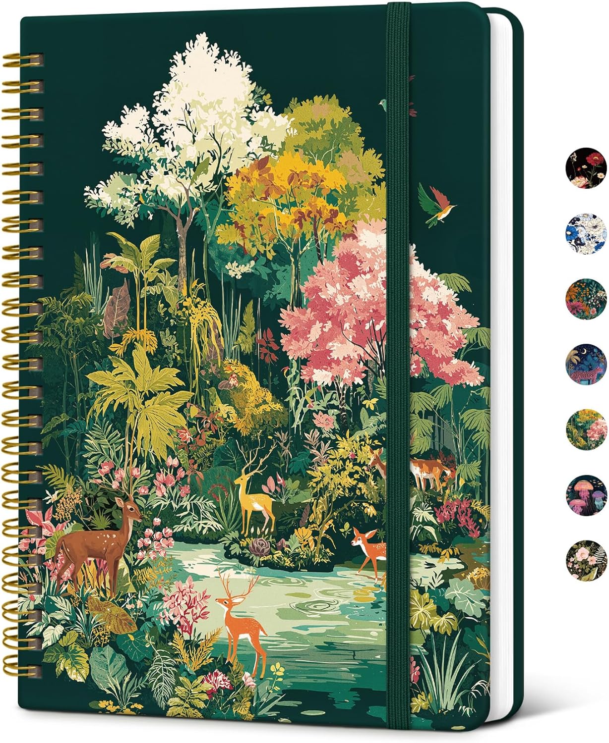 Taja Lined Spiral Notebook Journal for Women A5(5.8" × 8.3"), Cute Hardcover Notebook for Work, School & Note Taking, Pretty College Ruled Journal for Writing, 140 Pages, Sunset
