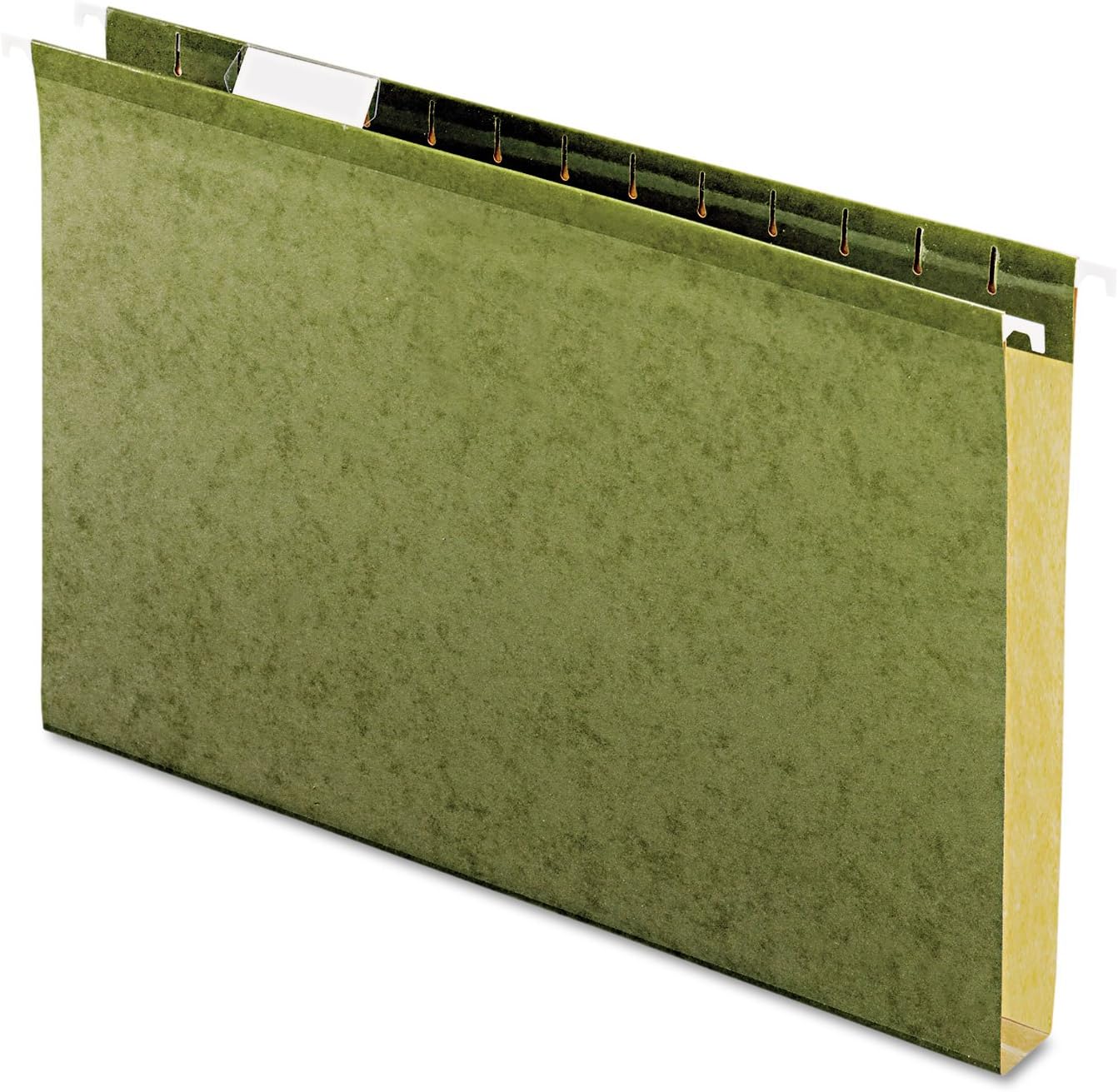 Pendaflex Extra Capacity Reinforced Hanging File, 3", Legal Size, Standard Green, 1/5 Cut, 25/BX (04153x3)