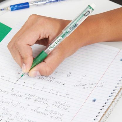 Paper Mate Clearpoint Mechanical Pencils, 0.5mm Break-Resistant HB #2 Lead, Eraser Refills, 2 Count