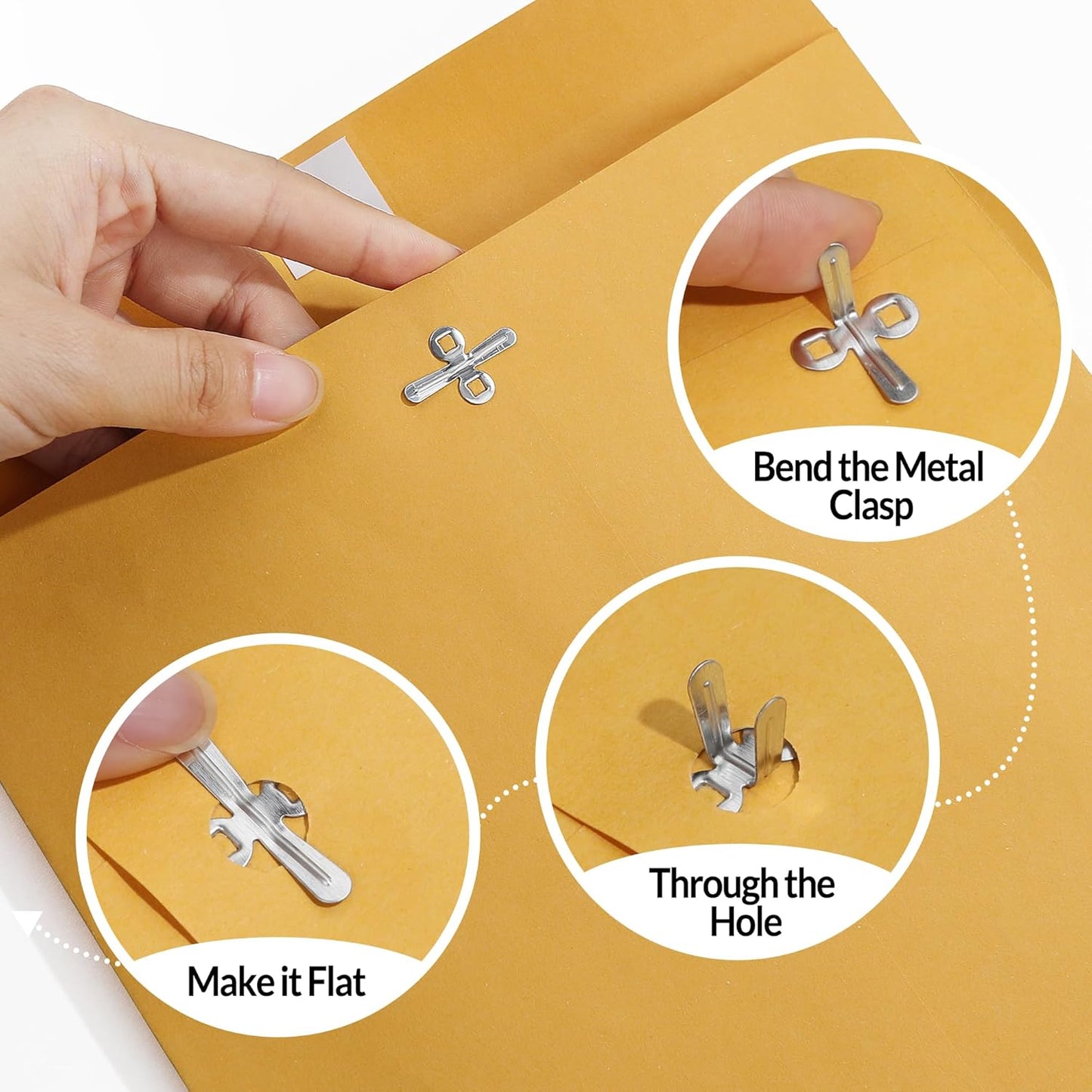 SUNEE Envelops, 9"x12" Brown Kraft Envelopes with Clasp Closure, 28-lb Paper Mailing Envelopes, 100 Count, Great for Filing, Storing or Mailing Documents