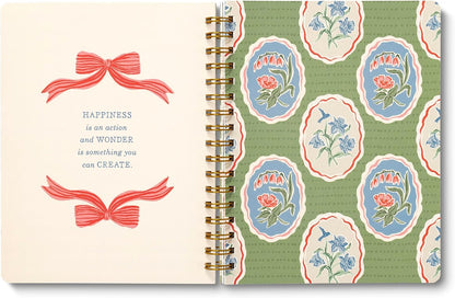 Compendium Spiral Notebook – Expect the Best Things to Happen Today – A Designer Spiral Notebook with 192 Lined Pages, College Ruled, 7.0" W x 9.25" H