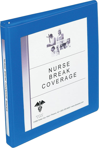 Avery Framed View Binder with 1/2 inch Gap Free Slant Ring, Black (68050)