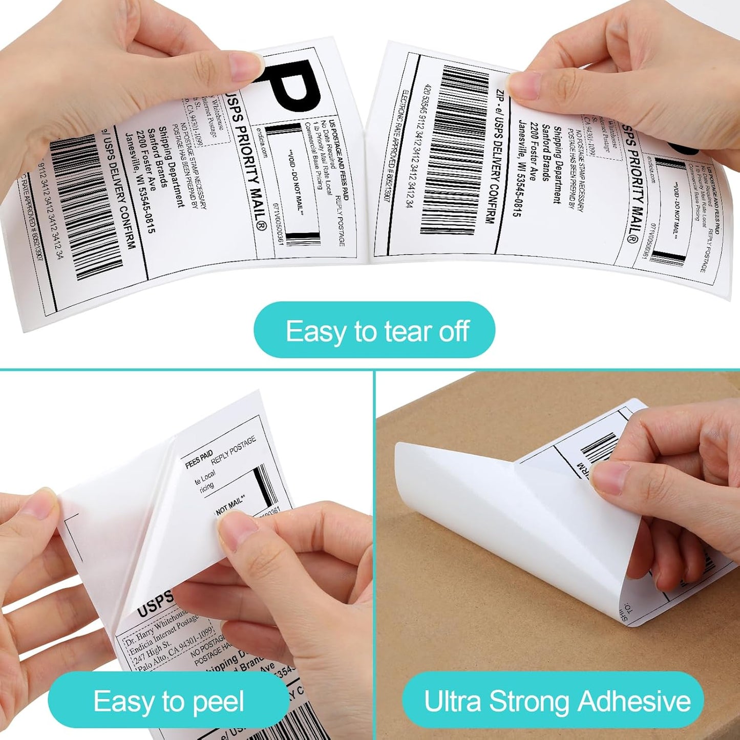 Joyberg 4x6 Thermal Labels, Shipping Labels, Strong Adhesive Thermal Label, White Printer Paper/Label