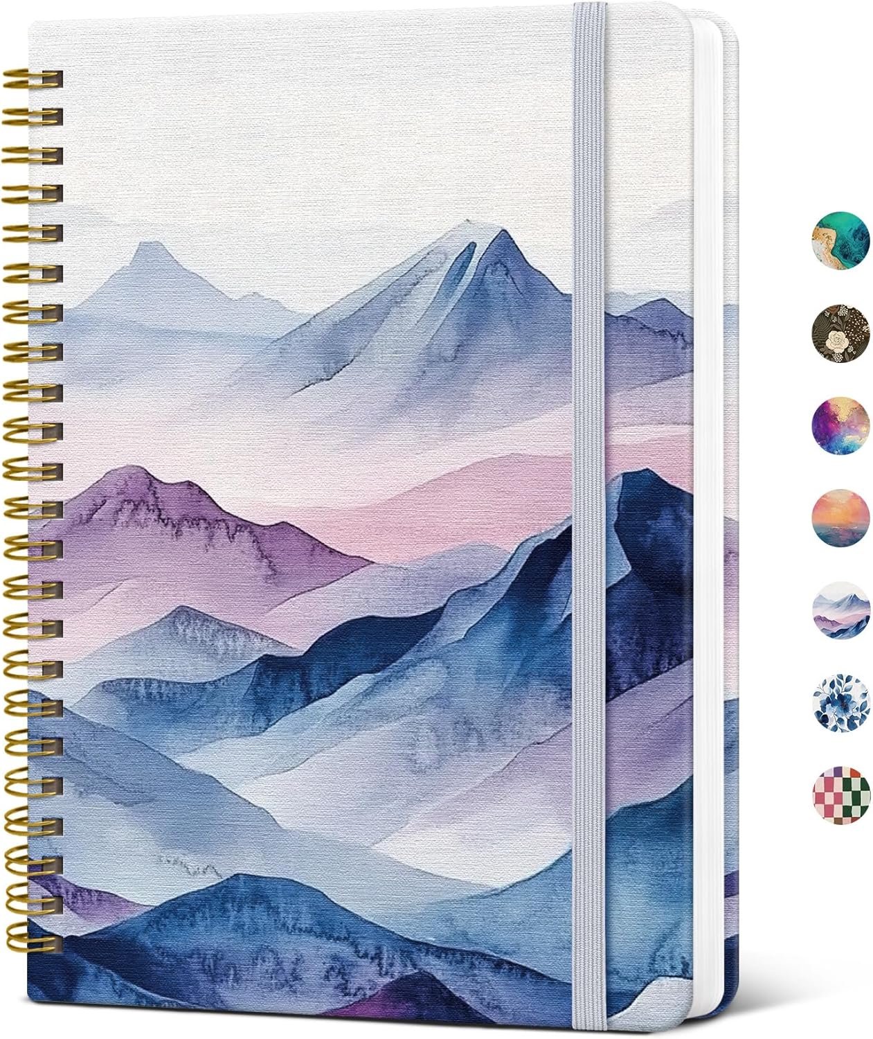 Taja Lined Spiral Notebook Journal for Women A5(5.8" × 8.3"), Cute Hardcover Notebook for Work, School & Note Taking, Pretty College Ruled Journal for Writing, 140 Pages, Sunset