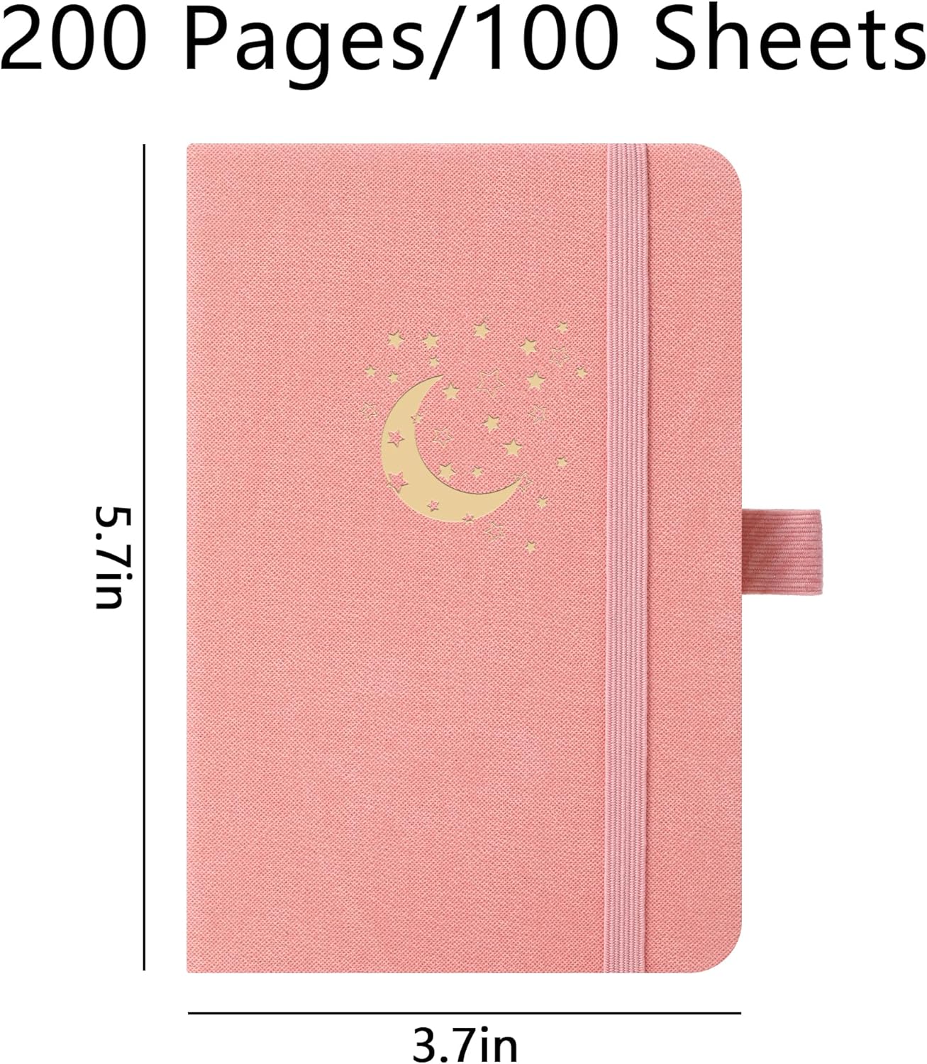 BOBO RABBIT 3 Pack Pocket Small Notebooks Total 600 Pages A6 Moon Star Aesthetic Mini Compact Journal Notebook For Note Taking Journaling Hardcover Leather College Ruled Lined Note Pads for Women Men Travel Office School