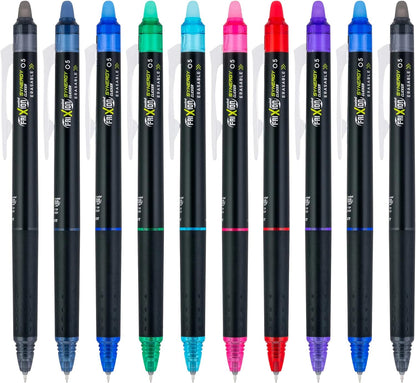 PILOT FriXion Synergy Clicker Erasable, Refillable & Retractable Gel Ink Pens, 0.5mm Extra Fine Point, Black Ink, 5-Pack