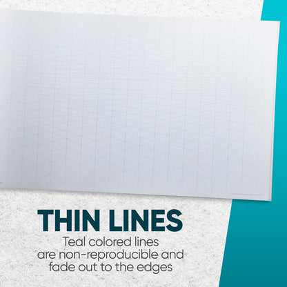 Koala Tools | Drawing Perspective (1 and 2-Point) Large Sketch Pad (1 Point - 9 x 12)