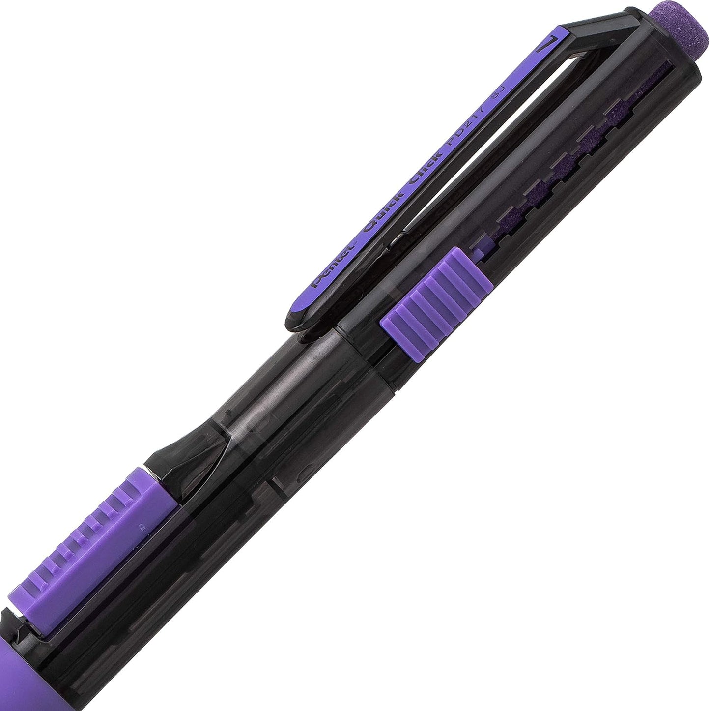 Pentel Quick Click Pop Mechanical Pencil, (0.7mm), Medium, 2 Eraser Refills, Pack of 4 (PD217ALEBP4)