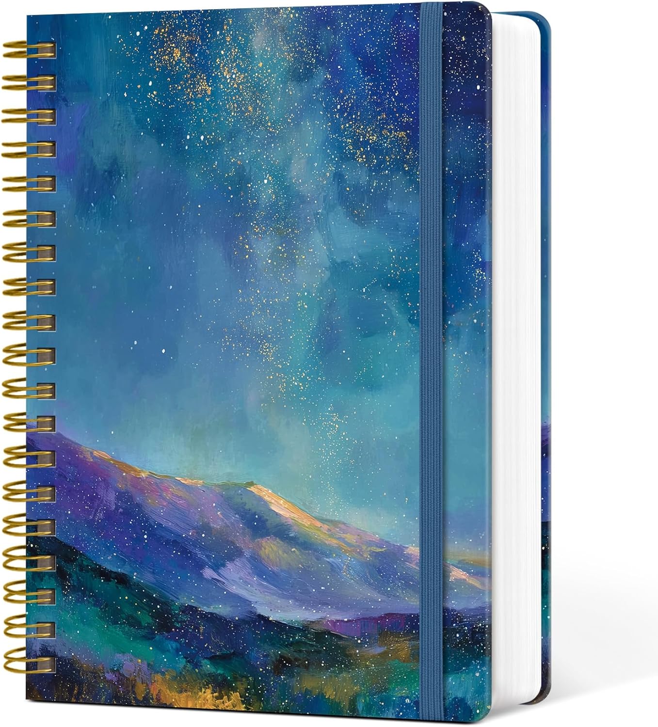 Lined Spiral Notebook Journal for Work, 300 Pages Thick B5 (7.1"x10") College Ruled Journal for Women & Writing, Hardcover Notebook for Note Taking, Perfect for Office Home School Supplies, Purple