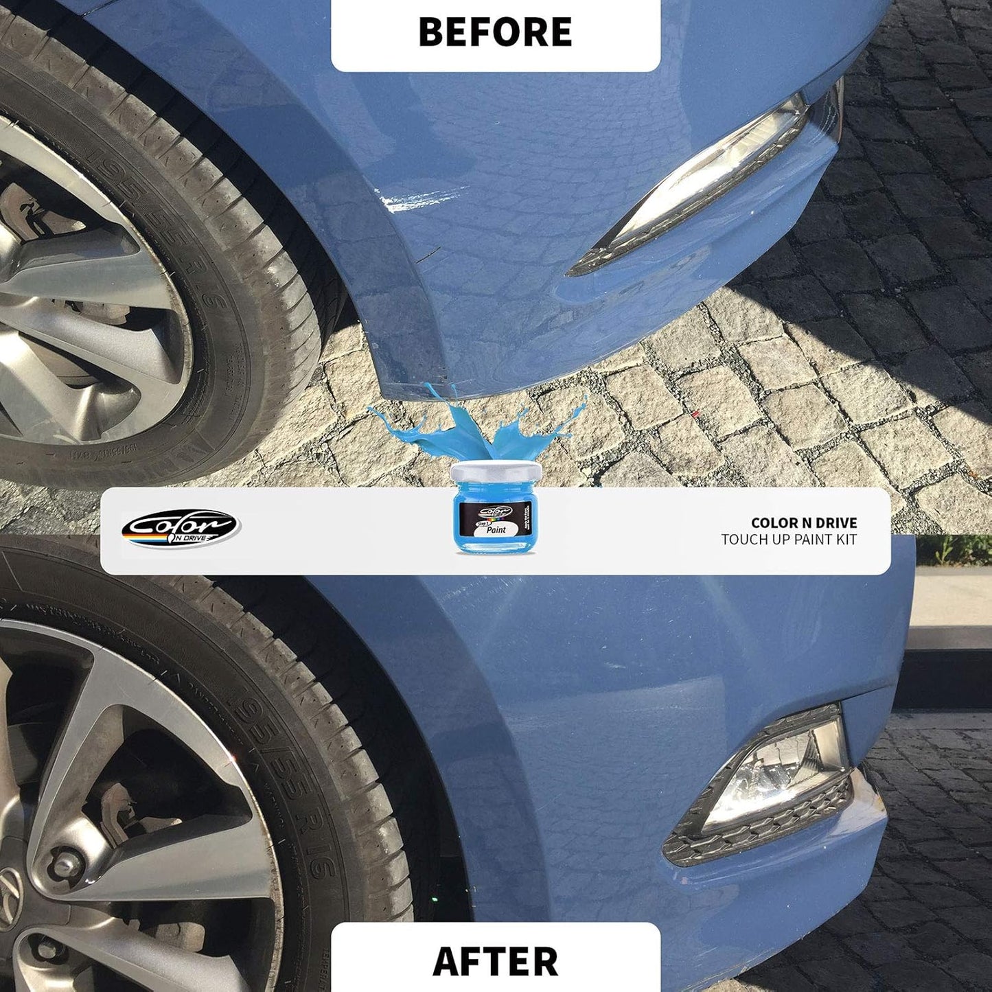 Color N Drive Touch Up Paint - Compatible with BMW Fluid Black (668) - Scratch and Chip Repair Kit - Plus Pack - Colors AD