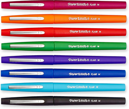 Paper Mate Flair Felt Tip Pens, Medium Point (0.7mm), Limited Edition Candy Pop Pack, 6 Count