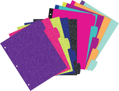 Avery Big Tab Reversible Fashion Dividers for 3 Ring Binders, 5 Tab Set, Retro Pattern, 1 Set (24938)