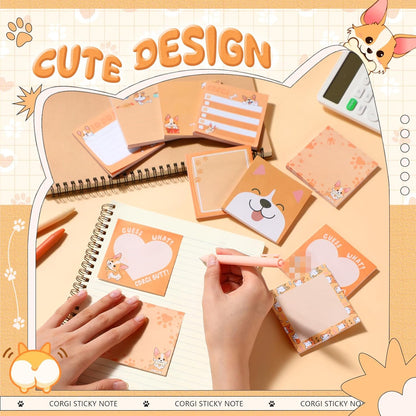 9 Pads Wildflower Sticky Notes 3x3 Inch Cute Self Stick Notepads Notes Adhesive Memo Pad Office Decor Gifts for Students School Teacher Meeting Office Supplies