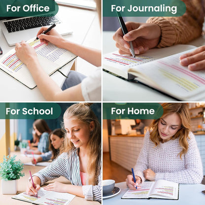 Taja Pretty Lined Journal for Women, Aesthetic Cute Hardcover Leather Journal for Writing, A5 College Ruled Notebook for Work & Note Taking, Perfect for Office School Home, 160 Pages, Meadow Flowers