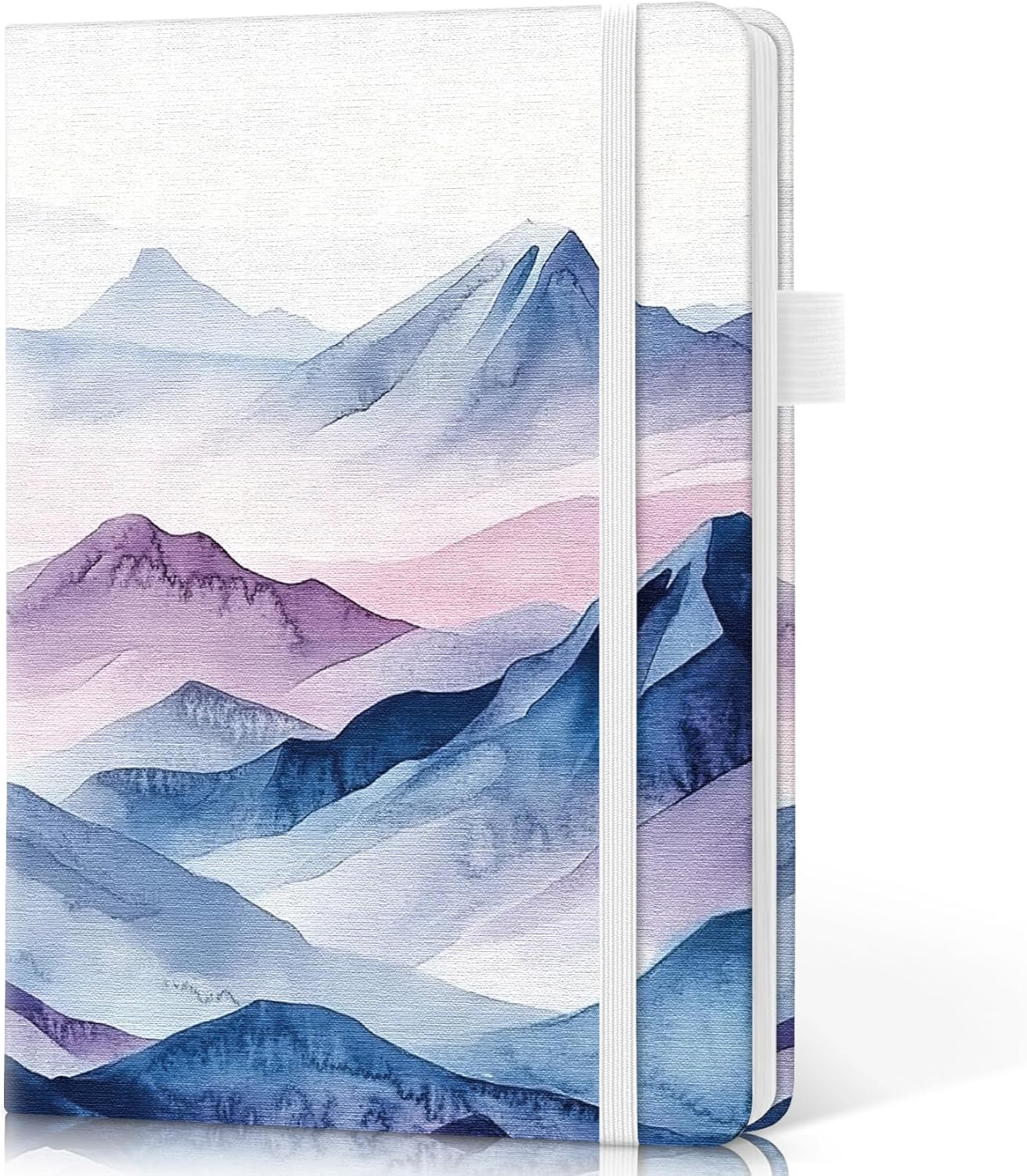 Taja Pretty Lined Journal for Women, Aesthetic Cute Hardcover Leather Journal for Writing, A5 College Ruled Notebook for Work & Note Taking, Perfect for Office School Home, 160 Pages, Meadow Flowers