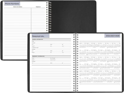 AT-A-GLANCE 2026 Appointment Book Planner, Weekly, 5" x 8", Small, DayMinder, Black (G2000026)