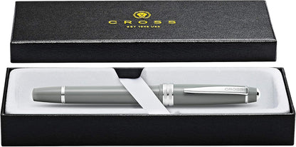 Cross Bailey Light Polished Blue Resin Rollerball Pen - Professional Pen for Effortless Writing - Journaling, Note-Taking & More - Black Ink - Easy Handling - Includes Gift Box
