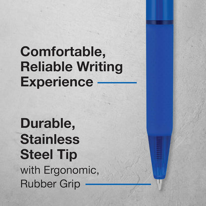 Pilot BP-1RT Advanced Ink, Retractable Ballpoint Blue Ink Pens, Medium Point, Dozen Box, 1mm