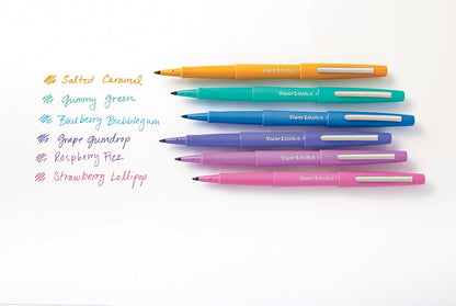 Paper Mate Flair Felt Tip Pens, Medium Point (0.7mm), Limited Edition Candy Pop Pack, 6 Count
