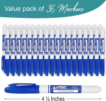 EXTRIC Green Dry Erase Markers, 36 Count Whiteboard Markers Chisel Tip, Bulk Classroom White Board Marker Dry Erase, Low Odor Chisel Tip Erasable Markers