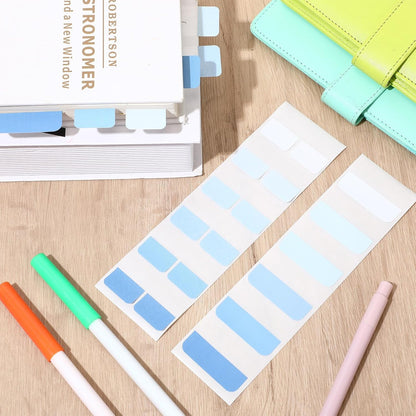 Janlaugh 300 Pcs Sticky Index Book Tabs Bible Tabs Gradient Repositionable Page Tab Labels for Notebooks File Classification(Sage Green)