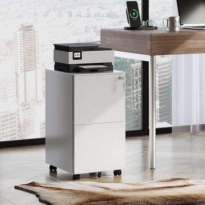 DEVAISE 3 Drawer Mobile File Cabinet Under Desk Office, Fully Assembled Except Casters, Letter/Legal Size, Black