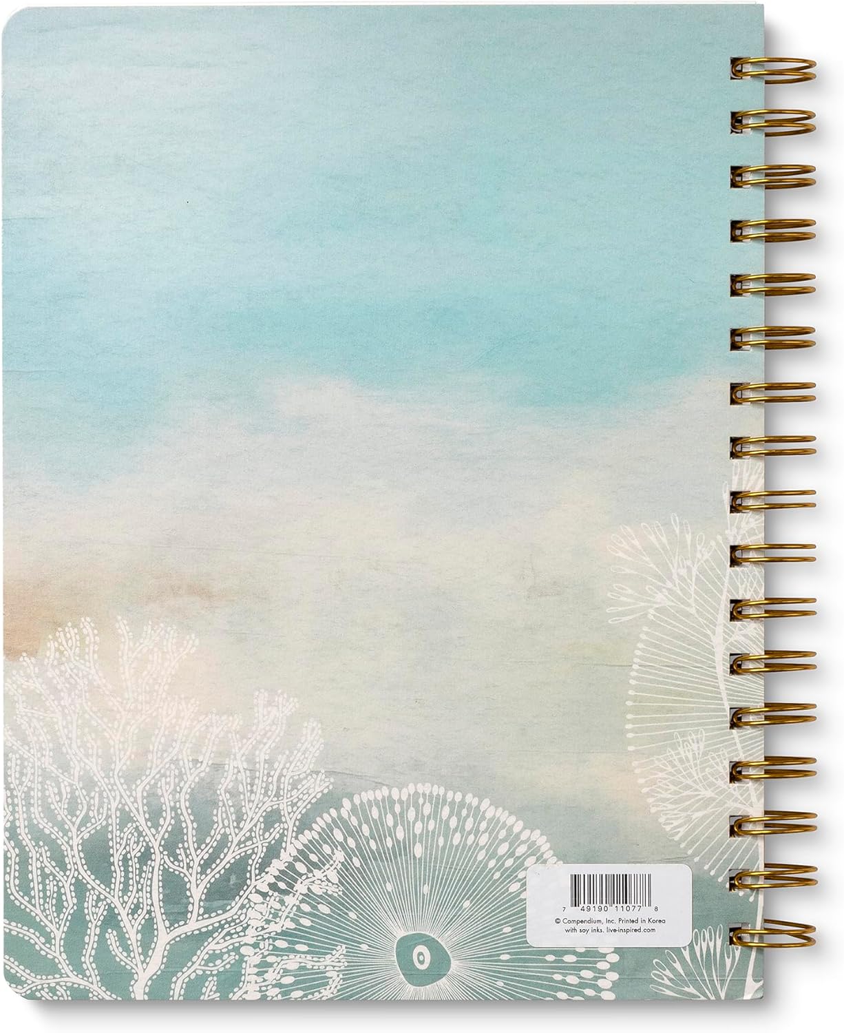 Compendium Spiral Notebook – Expect the Best Things to Happen Today – A Designer Spiral Notebook with 192 Lined Pages, College Ruled, 7.0" W x 9.25" H