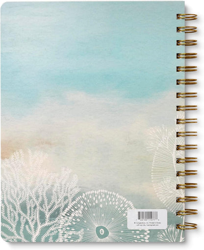Compendium Spiral Notebook – Expect the Best Things to Happen Today – A Designer Spiral Notebook with 192 Lined Pages, College Ruled, 7.0" W x 9.25" H