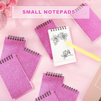 Tenceur 2 Pcs Pocket Notebook Bulk Small 3x5 Inch Spiral Notepads Mini Top Bound Notebook with Lined 120 Pages Ruled Memo Pads for Office College Nurse Essentials Back to School Gift (Black)