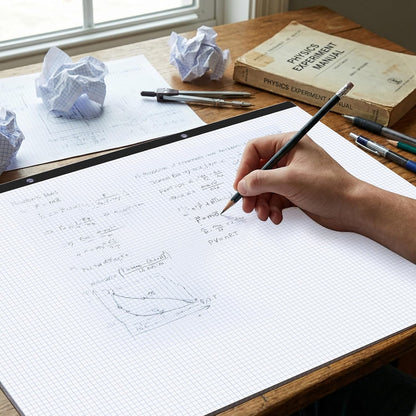 BESARME Large Engineering Graph Paper 22" x 17", 100 Sheets/200 Pages Large Graph Paper Pad Engineering Papers Drafting Papers for Engineer Architect Designer Mathematician Draftsman