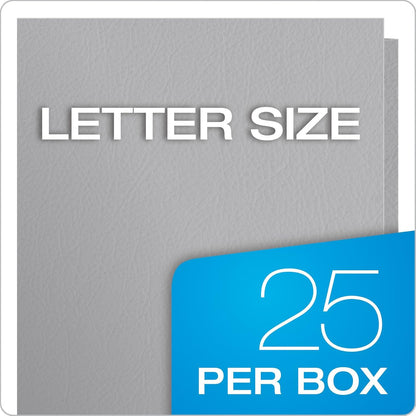 Oxford Twin-Pocket Folders, Textured Paper, Letter Size, Dark Blue, Holds 100 Sheets, Box of 25 (57538EE)