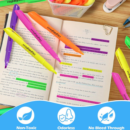 YEGEER Highlighters Bulk, Chisel Tip Dry-Quickly Highlighter Markers, 60 Count-Yellow Highlighters Pack for Adult Kids, Teachers Supplies for School, Classroom Must Have