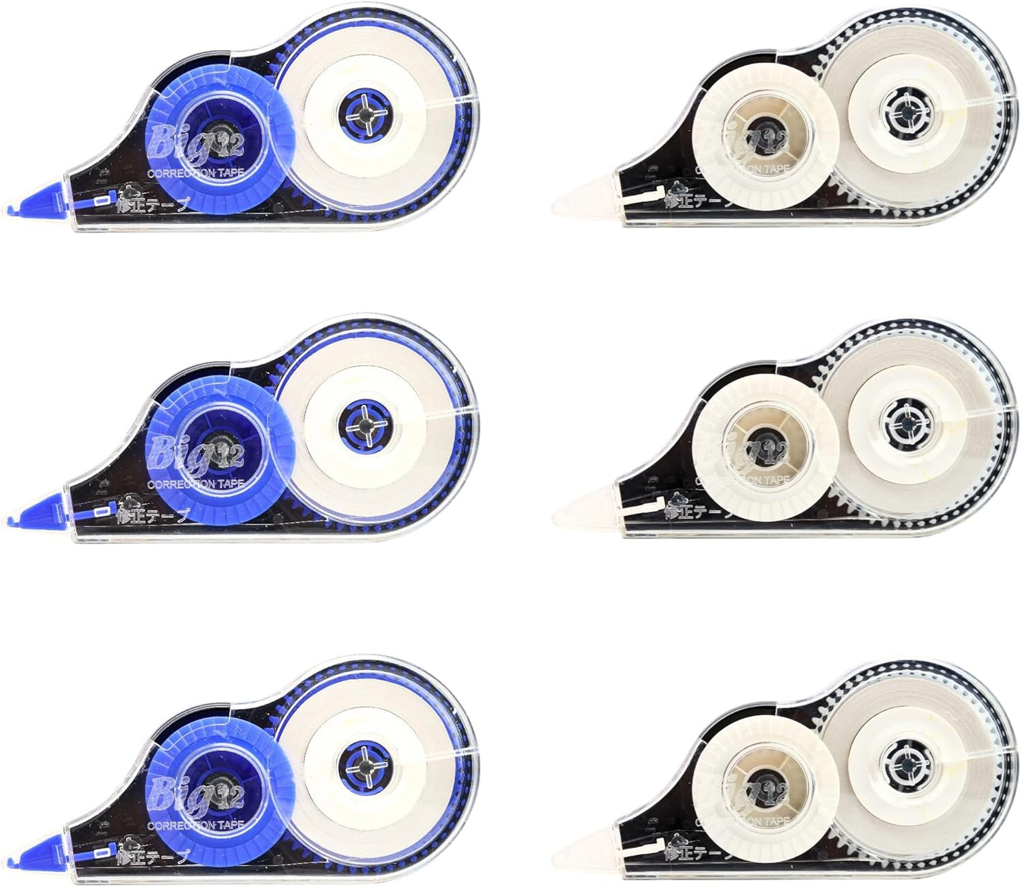 39.37 ft Correction Tape, 6PCS, Fast, Clean, Easy-to-Use Correction Tape Bulk Office School Supplies, Blue, White
