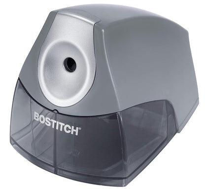 Bostitch Office Electric Pencil Sharpener for Classroom & Desk Use, Heavy-Duty Stall-Free Motor, High-Capacity Shavings Tray, Black