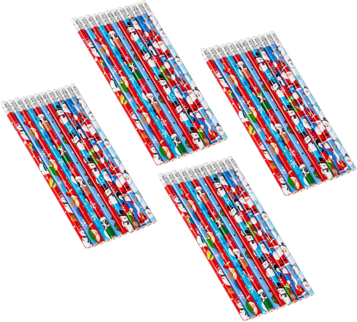 48 pcs Flowers Pencils with Eraser Wood Pencils Bulk for Writing and Drawing (Flowers, 48)