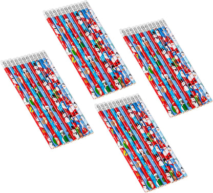 48 pcs Flowers Pencils with Eraser Wood Pencils Bulk for Writing and Drawing (Flowers, 48)