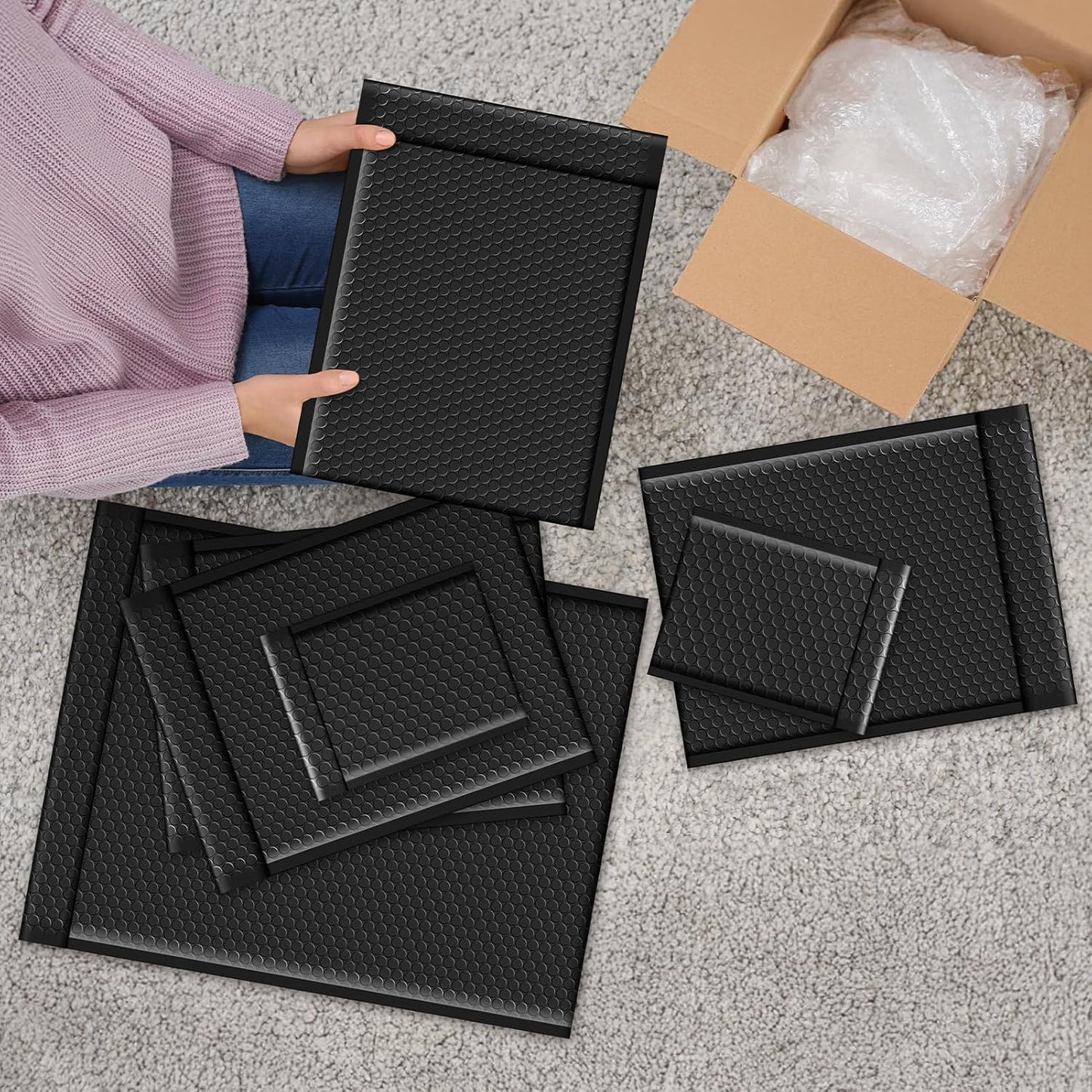 Fuxury Bubble Mailer 6x10" 100 Pack White Bubble Mailers Usable Size 6x9" Self Seal Padded Mailing Envelopes Opaque Bubble Padded Mailer for Small Business Mailing Jewelry Makeup Small Items