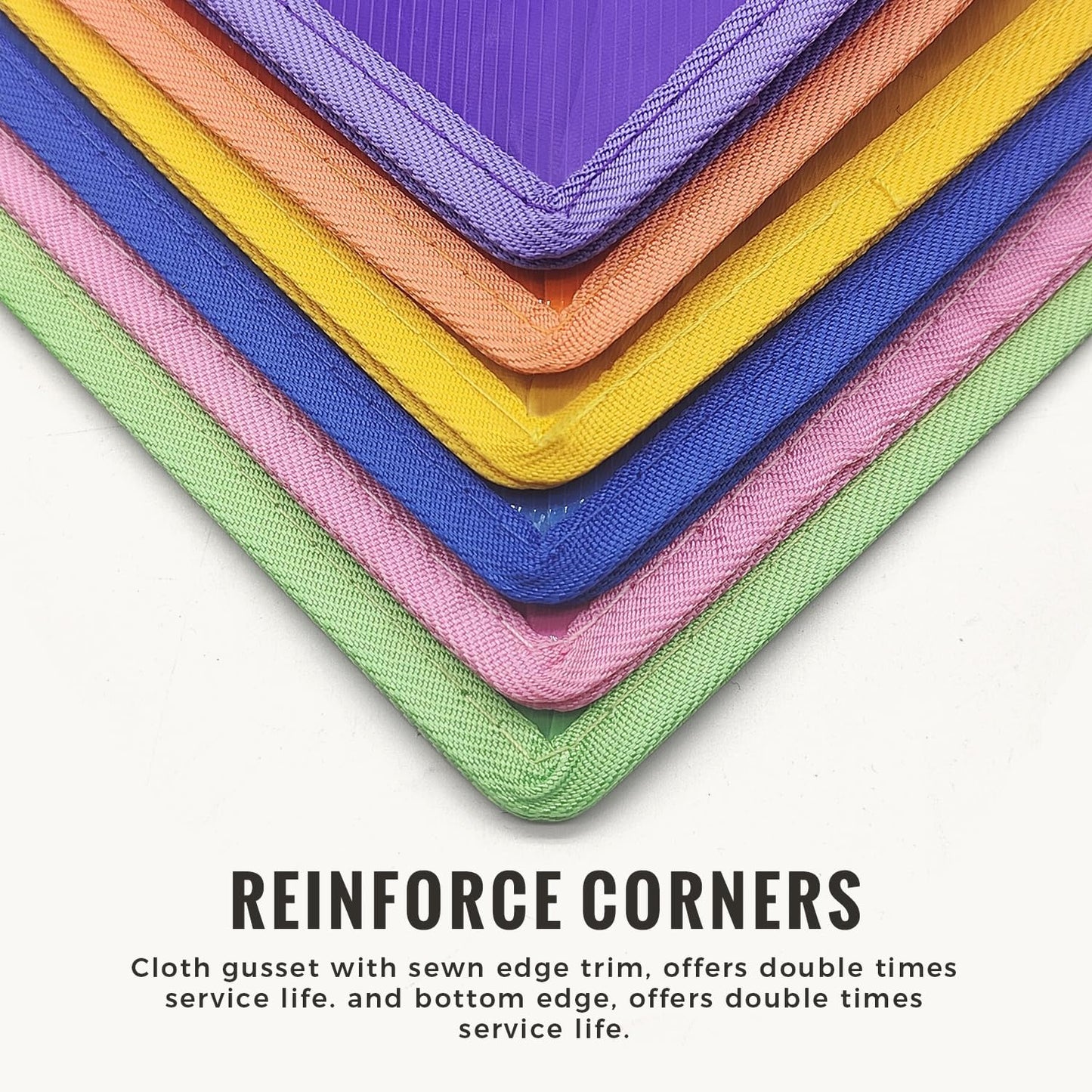 Plastic Expanding File Folder, Envelope Folders for Documents, Waterproof Transparent Expandable File Folder, Large Capacity, Fit Letter/A4 Size (Multicolor-6 Pack)